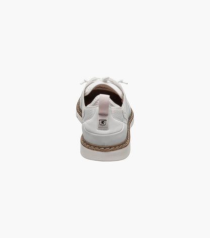 Stacy Adams Synchro Plain Toe Elastic Lace Up Men’s Casual Shoes - White
