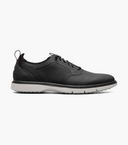 Stacy Adams Synchro Plain Toe Elastic Lace Up Men’s Casual Shoes - Black