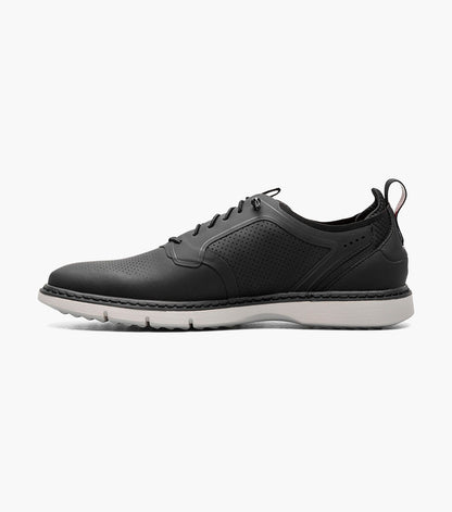 Stacy Adams Synchro Plain Toe Elastic Lace Up Men’s Casual Shoes - Black
