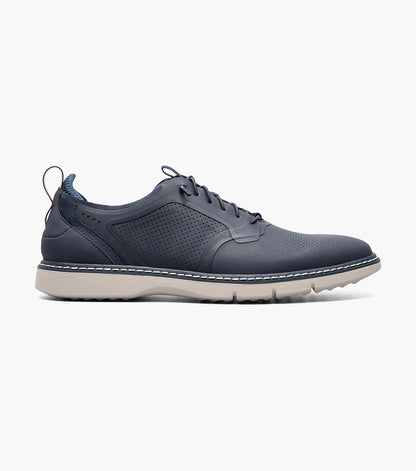 Stacy Adams Synchro Plain Toe Elastic Lace Up Men’s Casual Shoes - Navy