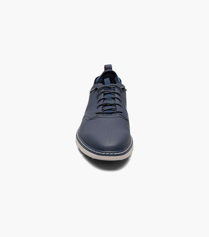 Stacy Adams Synchro Plain Toe Elastic Lace Up Men’s Casual Shoes - Navy