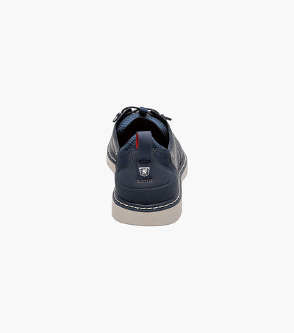 Stacy Adams Synchro Plain Toe Elastic Lace Up Men’s Casual Shoes - Navy