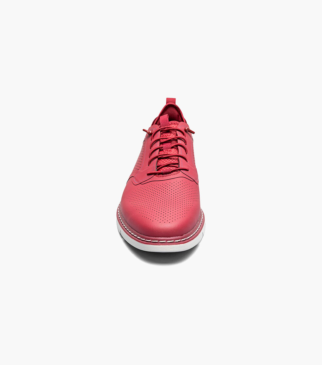 Stacy Adams Synchro Plain Toe Elastic Lace Up Clearance Men’s Shoes - Raspberry