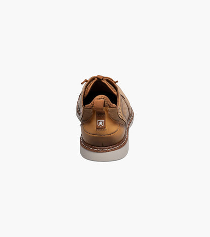 Stacy Adams Sync Plain Toe Elastic Lace Up Men’s Casual Shoes - Natural