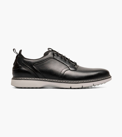 Stacy Adams Sync Plain Toe Elastic Lace Up Men’s Casual Shoes - Black