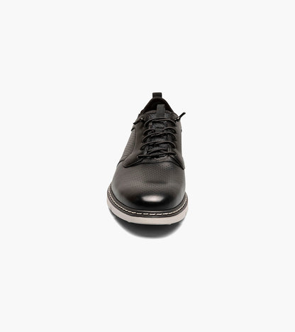 Stacy Adams Sync Plain Toe Elastic Lace Up Men’s Casual Shoes - Black