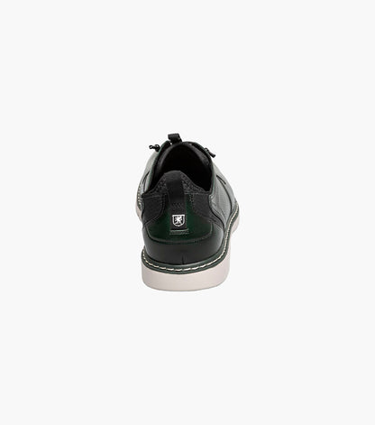 Stacy Adams Sync Plain Toe Elastic Lace Up Men’s Casual Shoes - Green