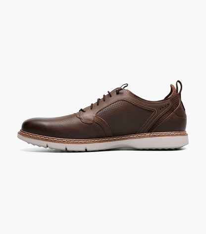 Stacy Adams Sync Plain Toe Elastic Lace Up Men’s Casual Shoes - Brown CH