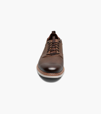 Stacy Adams Sync Plain Toe Elastic Lace Up Men’s Casual Shoes - Brown CH