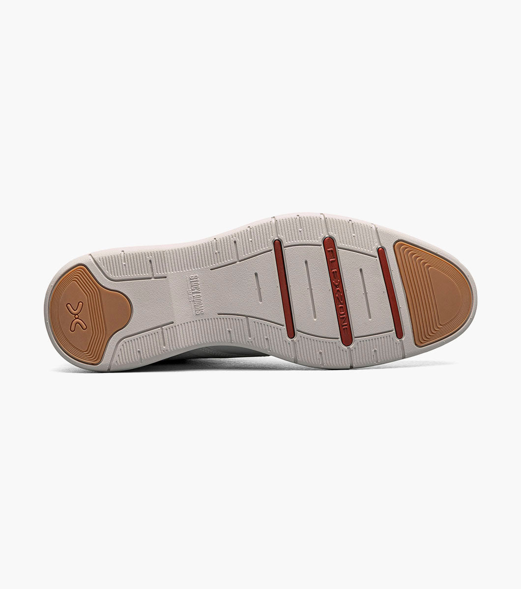 Stacy Adams Eastmont Plain Toe Elastic Lace Chukka Boot Clearance Men’s Shoes - White