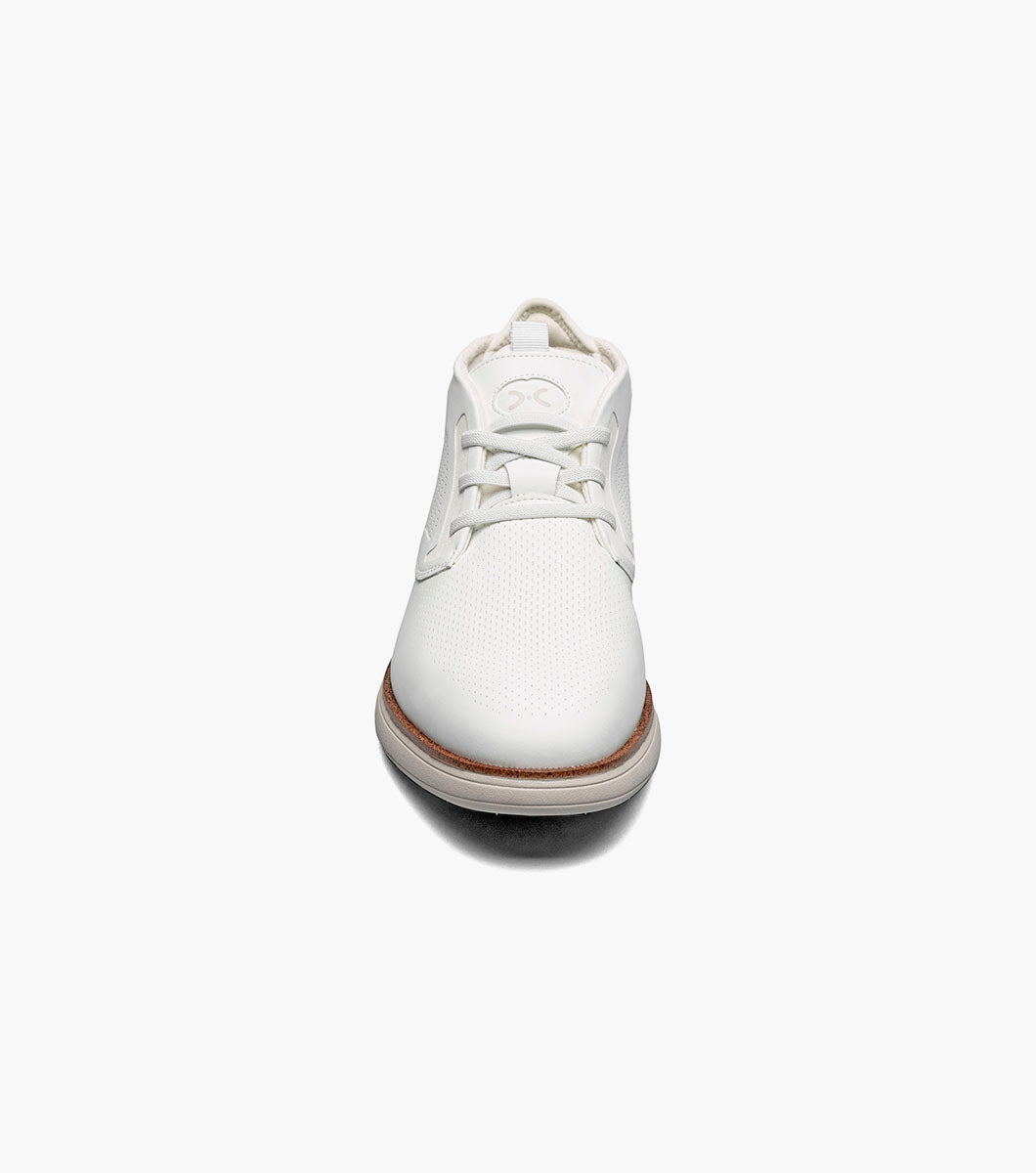 Stacy Adams Eastmont Plain Toe Elastic Lace Chukka Boot Clearance Men’s Shoes - White