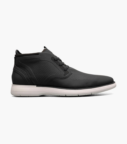 Stacy Adams Eastmont Plain Toe Elastic Lace Chukka Boot Clearance Men’s Shoes - Black