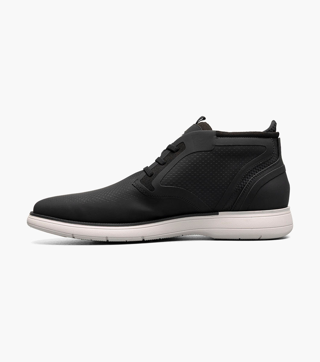 Stacy Adams Eastmont Plain Toe Elastic Lace Chukka Boot Clearance Men’s Shoes - Black