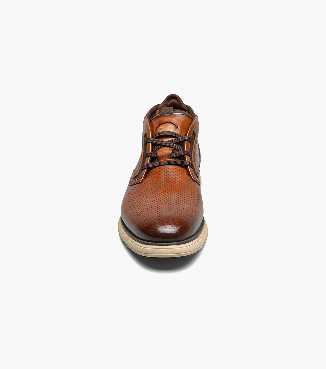 Stacy Adams Eastmont Plain Toe Elastic Lace Chukka Boot Clearance Men’s Shoes - Cognac