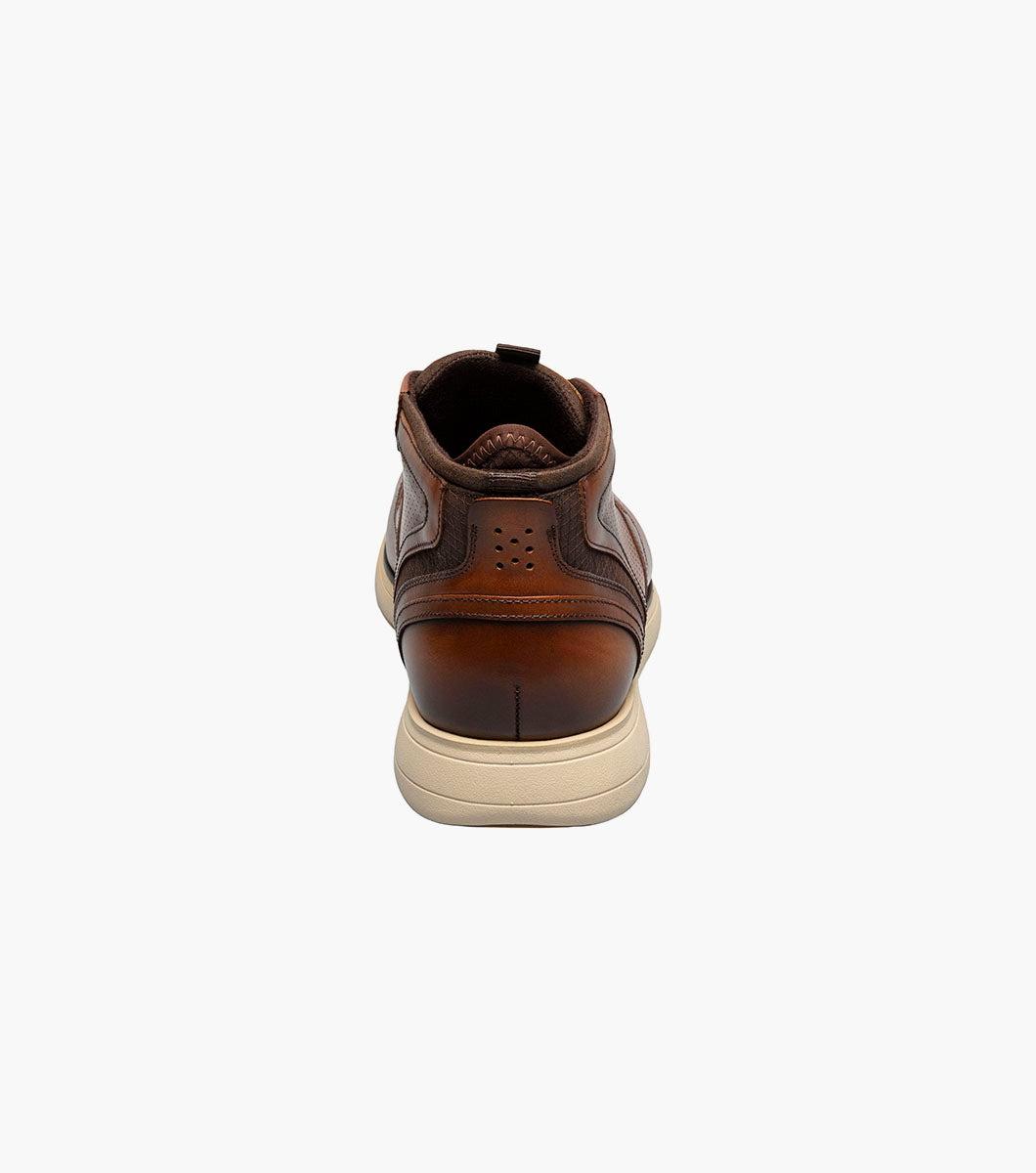 Stacy Adams Eastmont Plain Toe Elastic Lace Chukka Boot Clearance Men’s Shoes - Cognac