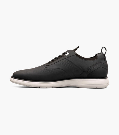 Stacy Adams Everidge Plain Toe Elastic Lace Up Men’s Casual Shoes - Black