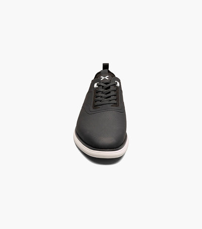 Stacy Adams Everidge Plain Toe Elastic Lace Up Men’s Casual Shoes - Black