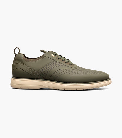 Stacy Adams Everidge Plain Toe Elastic Lace Up Men’s Casual Shoes - Olive
