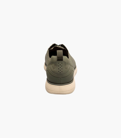 Stacy Adams Everidge Plain Toe Elastic Lace Up Men’s Casual Shoes - Olive