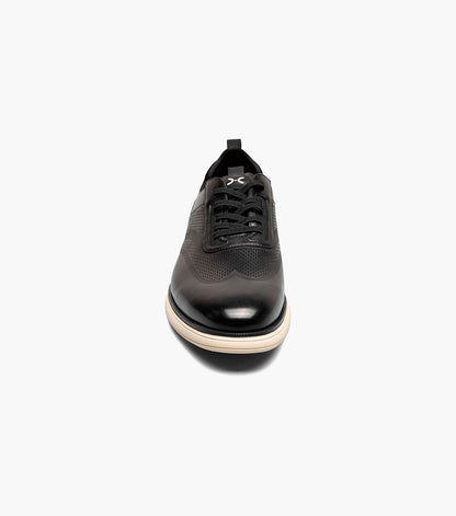 Stacy Adams Edgewood Wingtip Elastic Lace Up Men’s Casual Shoes - Black