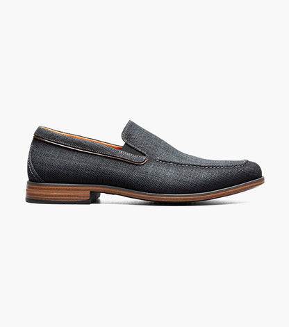 Stacy Adams Ridgely Moc Toe Slip On Men’s Loafers & Slip Ons - Charcoal