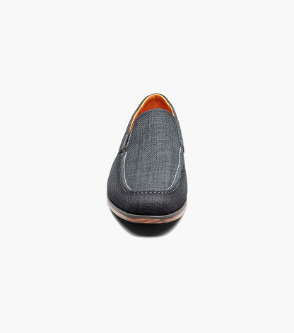Stacy Adams Ridgely Moc Toe Slip On Men’s Loafers & Slip Ons - Charcoal