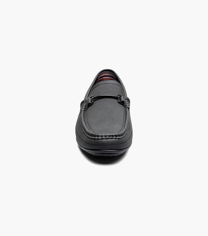 Stacy Adams Colton Moc Toe Bit Slip On Men’s Loafers & Slip Ons - Black