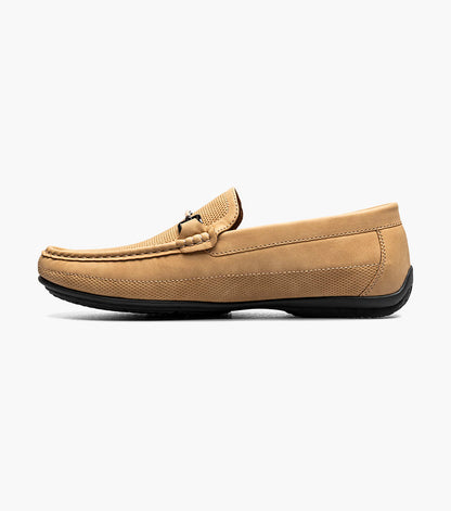 Stacy Adams Colton Moc Toe Bit Slip On Men’s Loafers & Slip Ons - Khaki