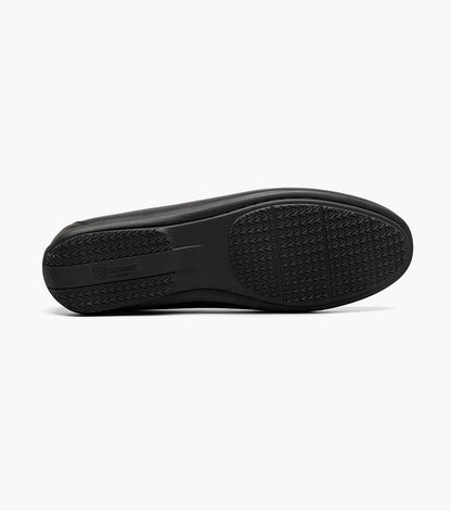 Stacy Adams Conroy Moc Toe Perf Slip On Men’s Dress Shoes - Black