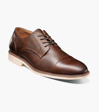 Stacy Adams Wesbridge Cap Toe Oxford Men’s Dress Shoes - Brown CH
