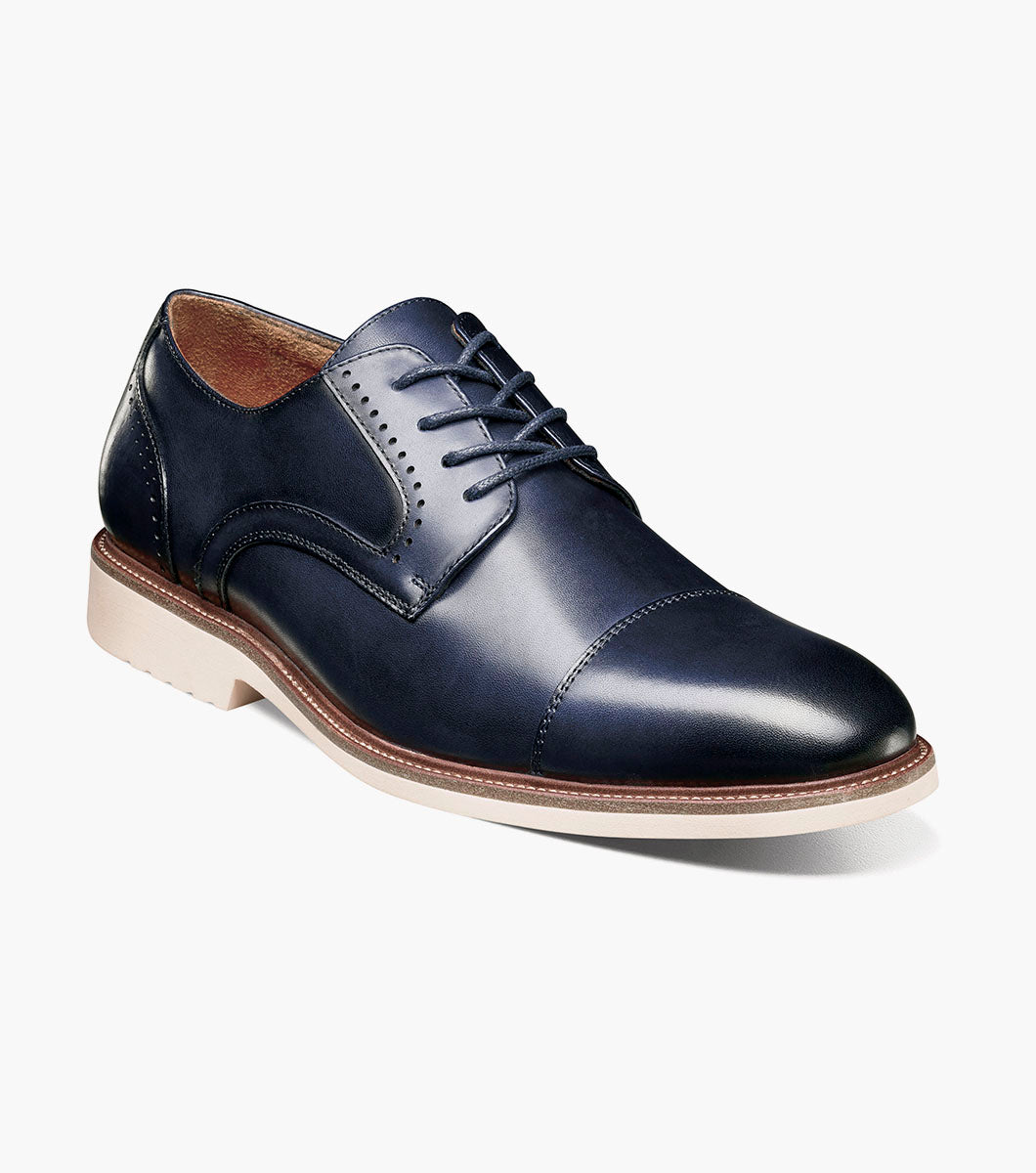 Stacy Adams Wesbridge Cap Toe Oxford Men’s Dress Shoes - Navy