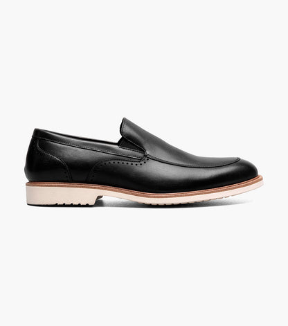 Stacy Adams Wellington Moc Toe Slip On Men’s Casual Shoes - Black