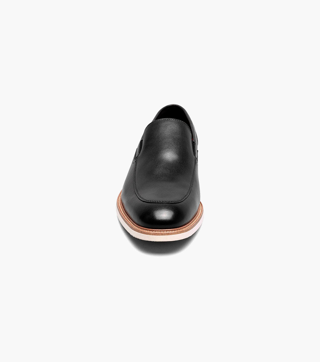 Stacy Adams Wellington Moc Toe Slip On Men’s Casual Shoes - Black