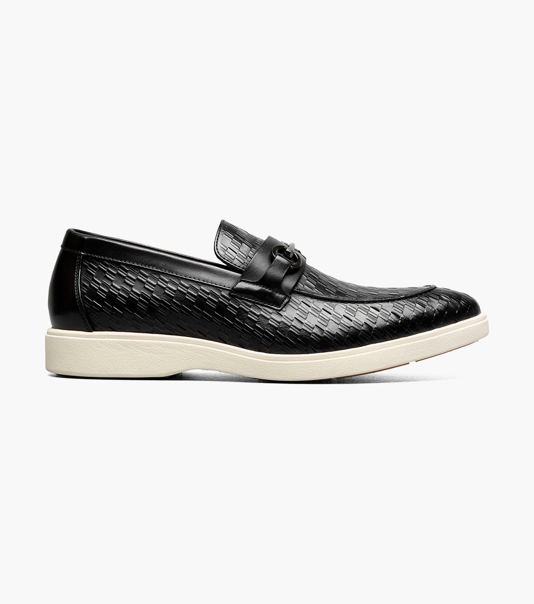 Stacy Adams Salyer Moc Toe Bit Slip On Stacy Adams Last Pairs - Black