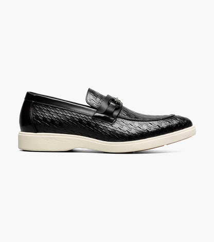 Stacy Adams Salyer Moc Toe Bit Slip On Stacy Adams Last Pairs - Black
