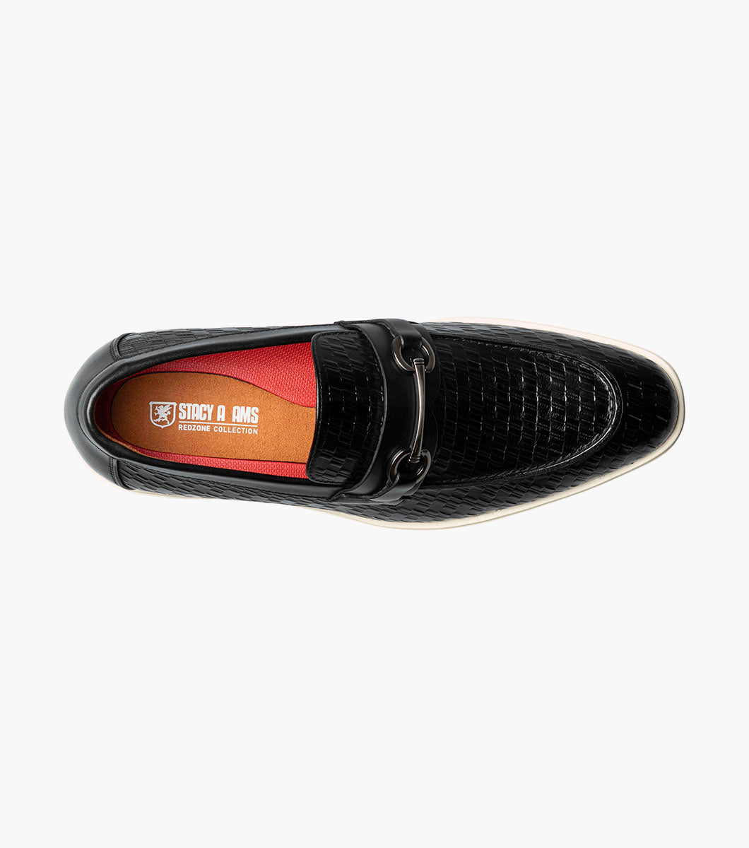 Stacy Adams Salyer Moc Toe Bit Slip On Stacy Adams Last Pairs - Black