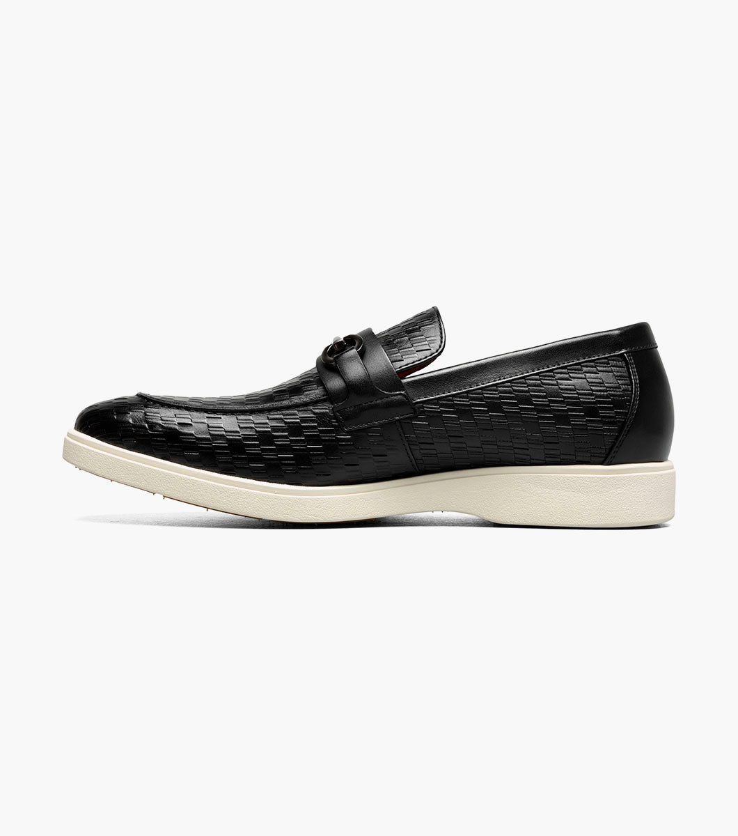 Stacy Adams Salyer Moc Toe Bit Slip On Stacy Adams Last Pairs - Black