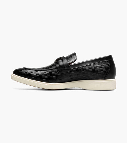 Stacy Adams Salyer Moc Toe Bit Slip On Stacy Adams Last Pairs - Black
