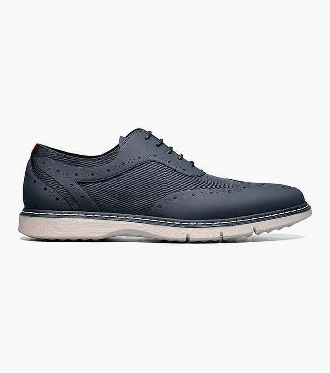 Stacy Adams Summit Wingtip Lace Up Men’s Casual Shoes - Navy