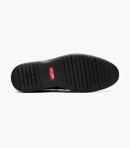 Stacy Adams Score Plain Toe Elastic Lace Up Men’s Casual Shoes - Black Smooth