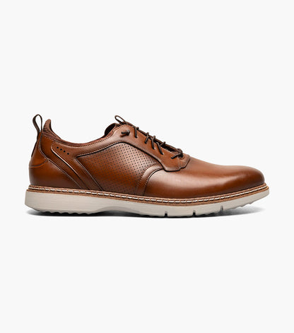 Stacy Adams Score Plain Toe Elastic Lace Up Men’s Casual Shoes - Cognac
