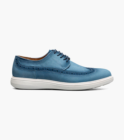Stacy Adams Trudell Wingtip Lace Up Men’s Casual Shoes - Light Blue