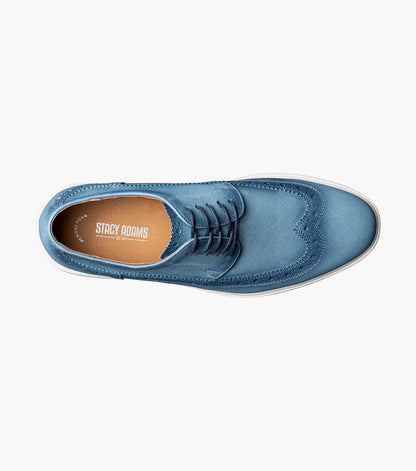 Stacy Adams Trudell Wingtip Lace Up Men’s Casual Shoes - Light Blue