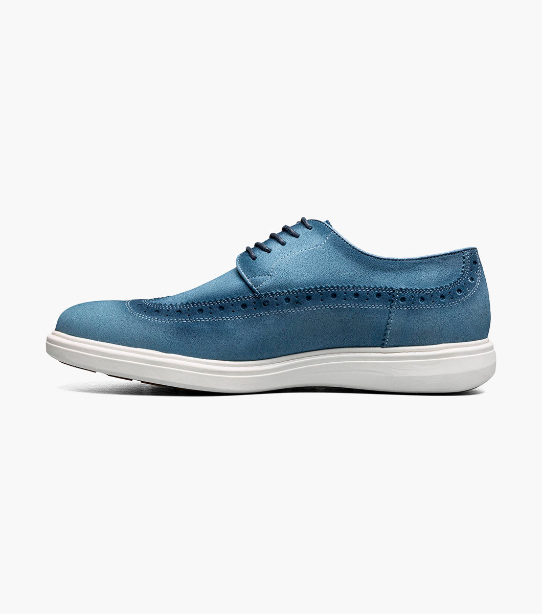 Stacy Adams Trudell Wingtip Lace Up Men’s Casual Shoes - Light Blue