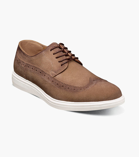 Stacy Adams Trudell Wingtip Lace Up Men’s Casual Shoes - Sand