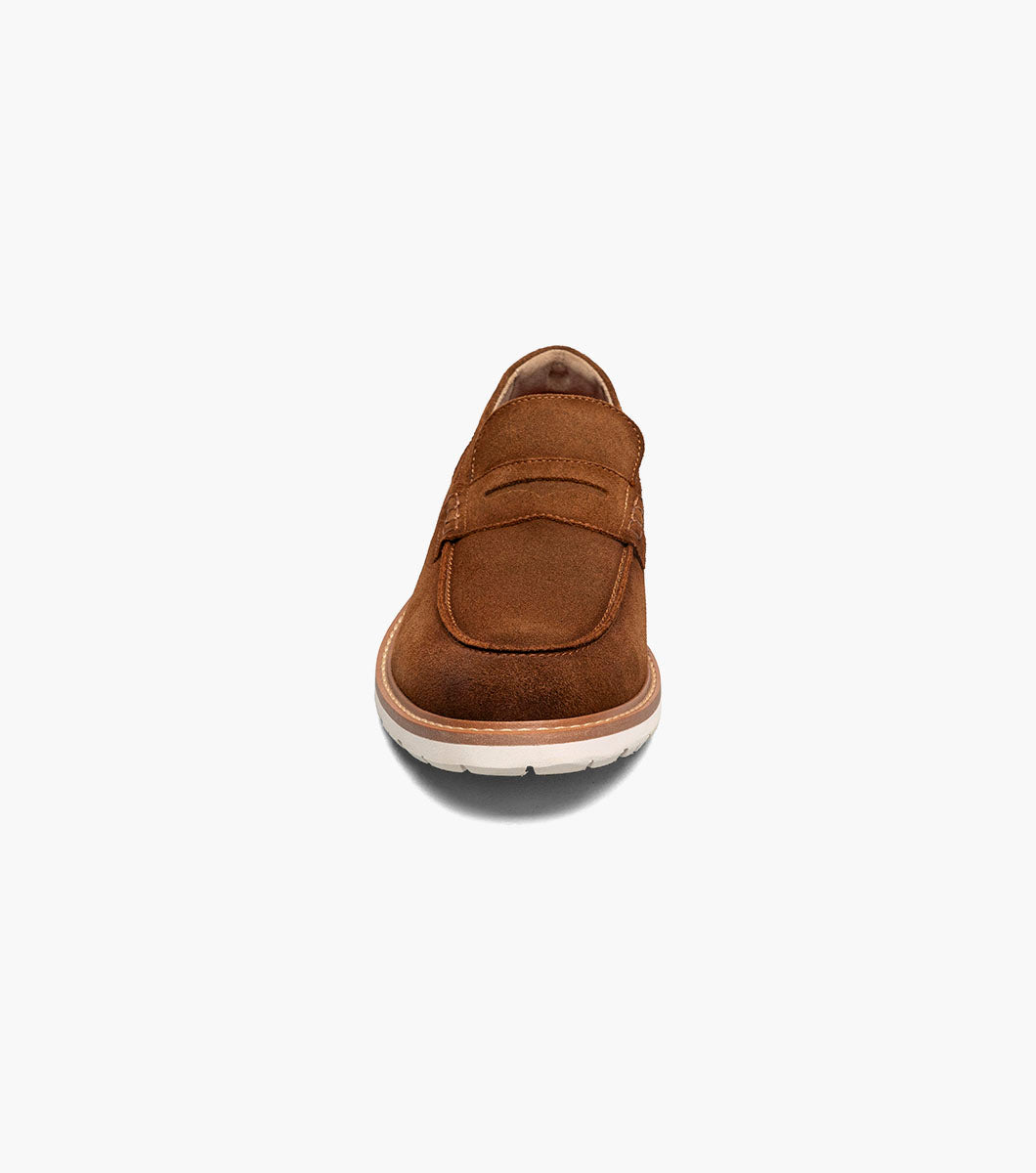 Stacy Adams Hopkins Moc Toe Penny Slip On Stacy Adams Last Pairs - Brown Suede
