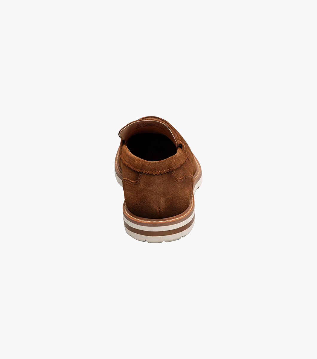 Stacy Adams Hopkins Moc Toe Penny Slip On Stacy Adams Last Pairs - Brown Suede