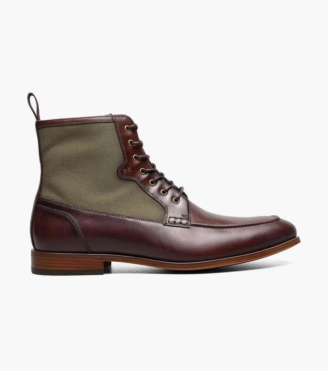 Stacy Adams Brumley Moc Toe Lace Up Boot Stacy Adams Last Pairs - Brown Multi