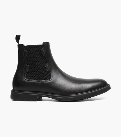 Stacy Adams Townsend Plain Toe Chelsea Boot Men’s Boots - Black Tumbled