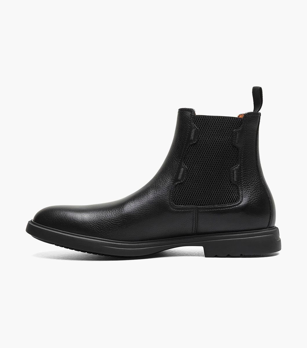 Stacy Adams Townsend Plain Toe Chelsea Boot Men’s Boots - Black Tumbled